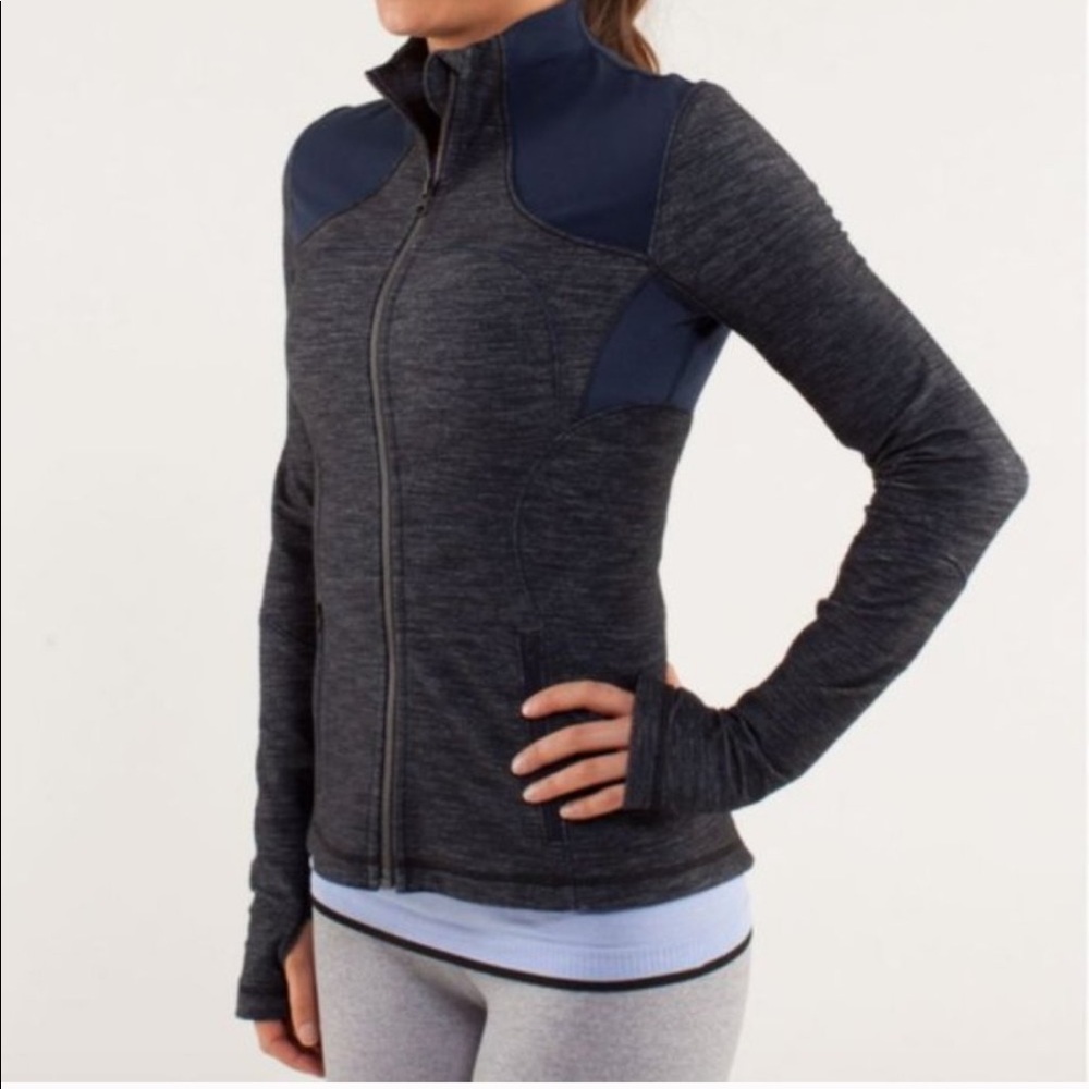 LULULEMON FORME DEFINE SLUB DENIM INKWELL JACKET - Picture 2 of 11